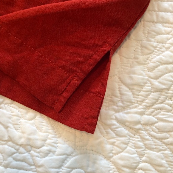 Beautiful linen boxy mock neck top - Picture 5 of 6